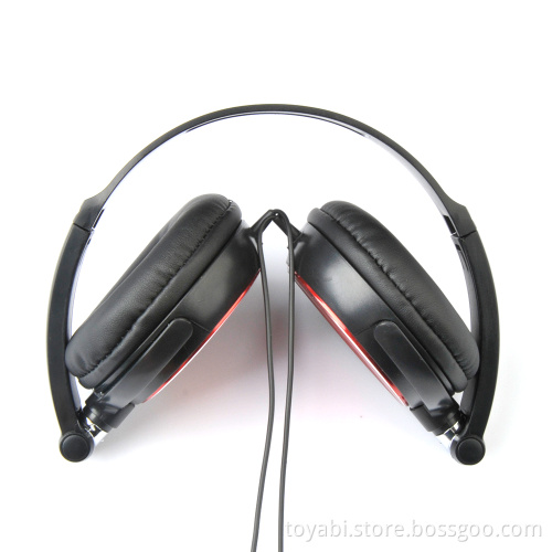 Foldable revolved wired Headband Headphone 3D Stereo Surrounded MP3 music player headset Earphone 3.5mm Plug for PC Smartphone